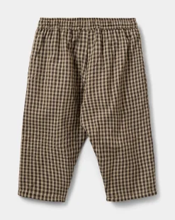 DONSB TROUSERS - Brown check