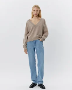 EDENSW SWEATER - Brown melange
