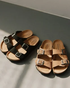 ELGASY SANDAL - Dark sand