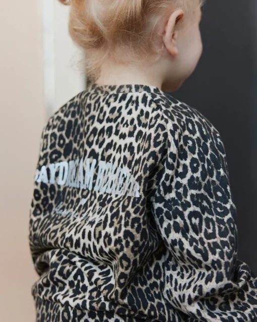 ELISSB RAGLAN SWEATSHIRT - Light brown leopard