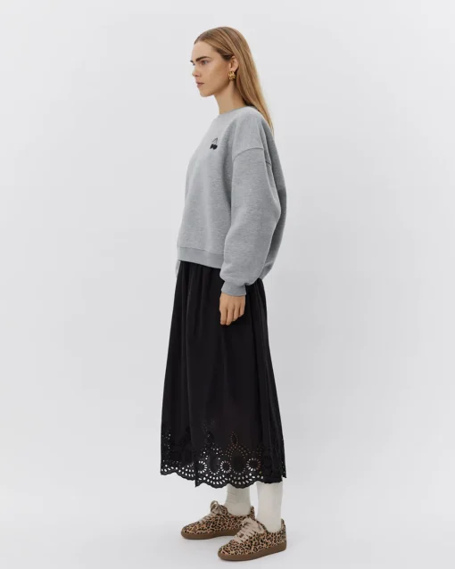 ELISW SWEATSHIRT - Grey melange