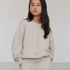 ELISY SWEATSHIRT - Beige Melange