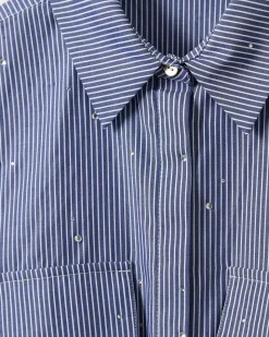 ELYNSW SHIRT - Blue striped