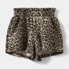 ESTRELLASK SHORTS - Light brown leopard