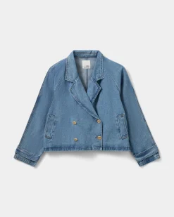 EUDORASW JACKET - Denim blue