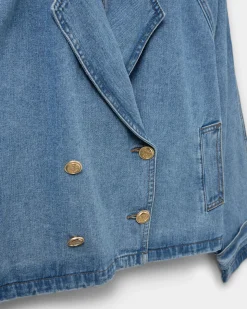 EUDORASW JACKET - Denim blue