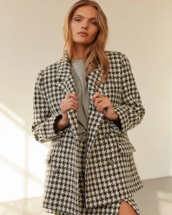 EVIESW JACKET - Black checked