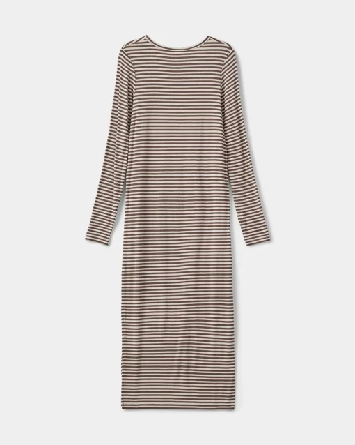 FACITASY DRESS - Brown Striped