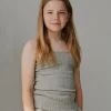 FAUNASY POIENTELLE TOP - Grey mel