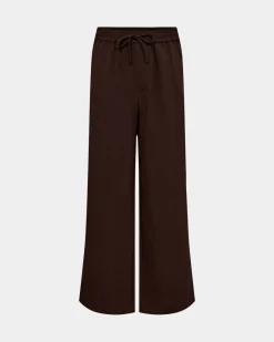 FIASY HIGH WAIST TROUSERS - Brown Fudge