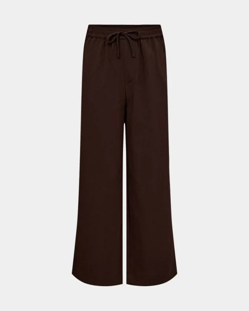 FIASY HIGH WAIST TROUSERS - Brown Fudge