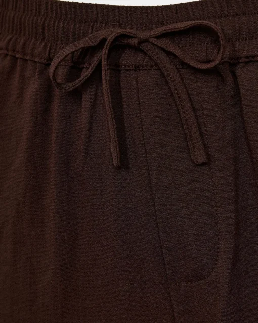 FIASY HIGH WAIST TROUSERS - Brown Fudge