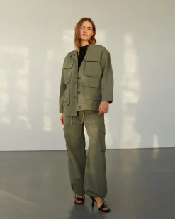 FIELLASW JACKET - Sage green