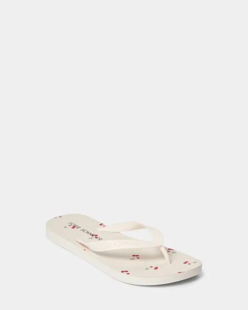 FRIDASY SANDAL - Off White AOP Cherry