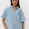 GIANNASW BLOUSE - Light blue