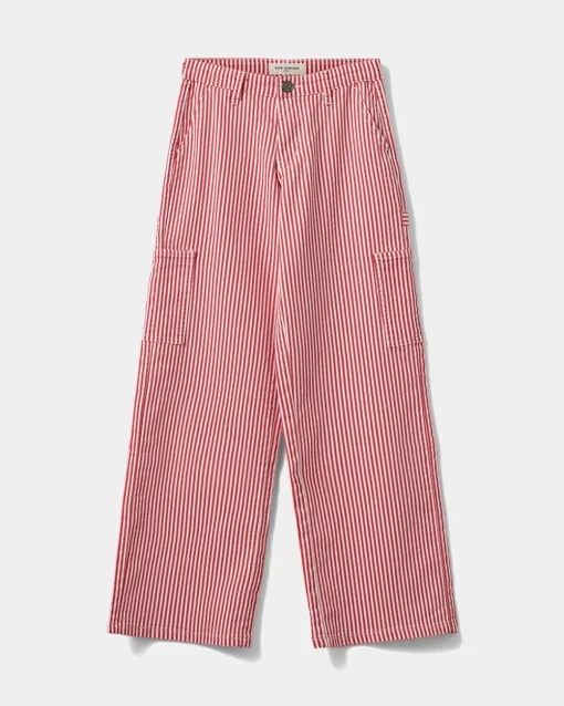GITTESY TROUSERS - Berry red