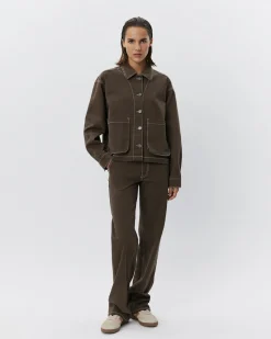 GRACESW JACKET - Dark brown