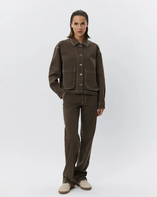 GRACESW JACKET - Dark brown