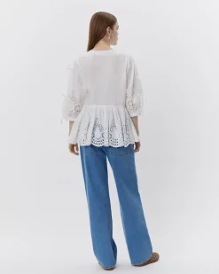 HATTIESW BLOUSE - Snow white