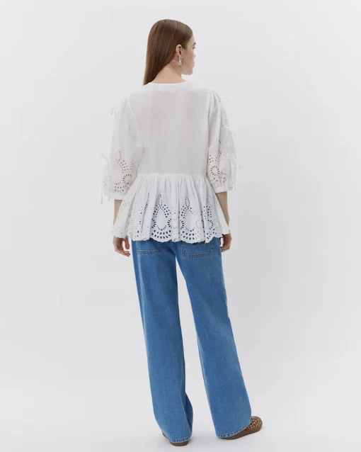 HATTIESW BLOUSE - Snow white