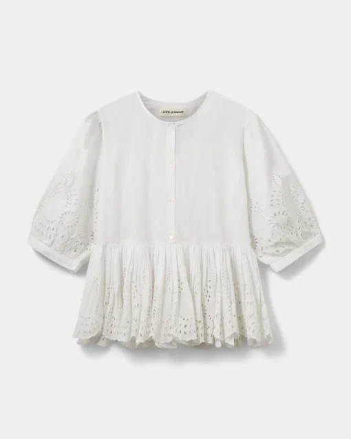 HATTIESW BLOUSE - Snow white