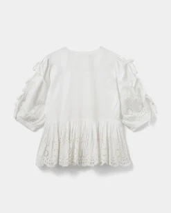 HATTIESW BLOUSE - Snow white