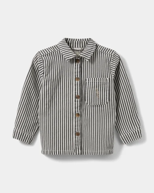 HECTORSK JACKET - Black striped