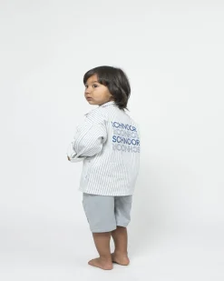 HECTORSK JACKET - Blue striped