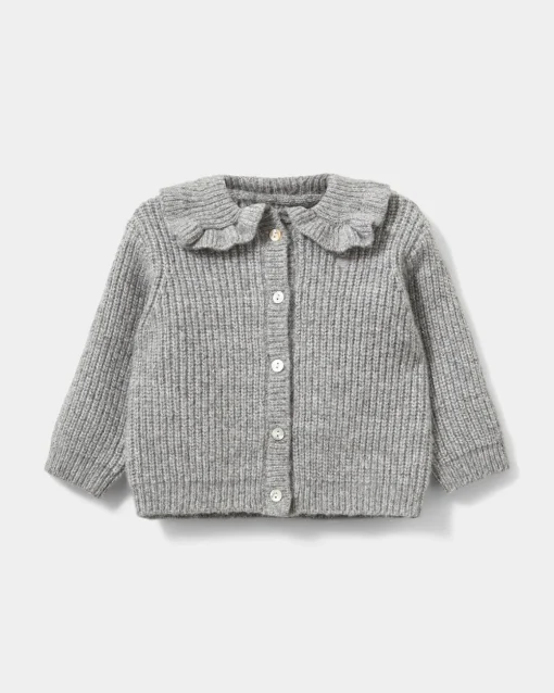 HENNYSB CARDIGAN - Grey melange