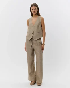 IDASW VEST - Light brown