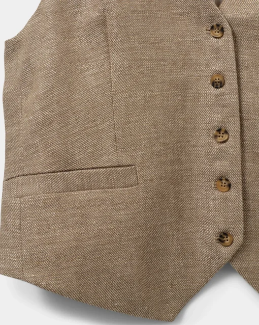 IDASW VEST - Light brown