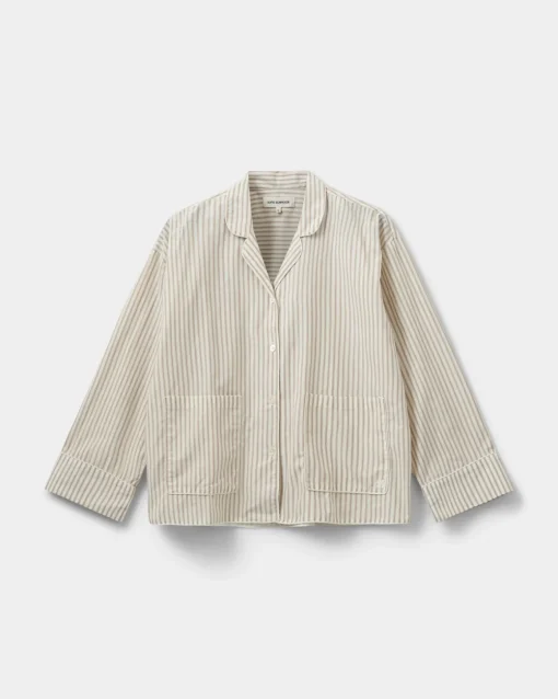 IMANASW SHIRT - Brown Striped