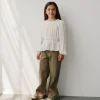 IZZASY MID WAIST TROUSERS - Green Olive