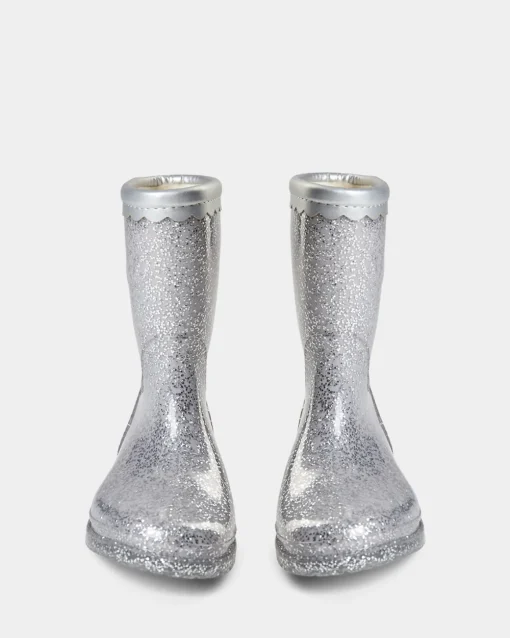 JESSICASK RUBBER BOOT W. LINING - Silver