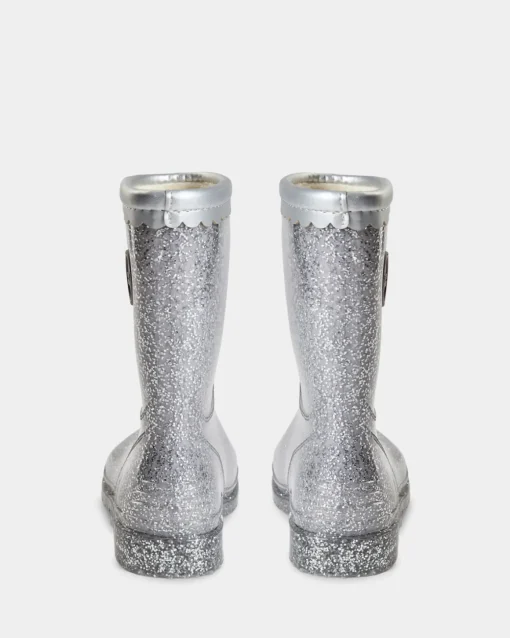 JESSICASK RUBBER BOOT W. LINING - Silver