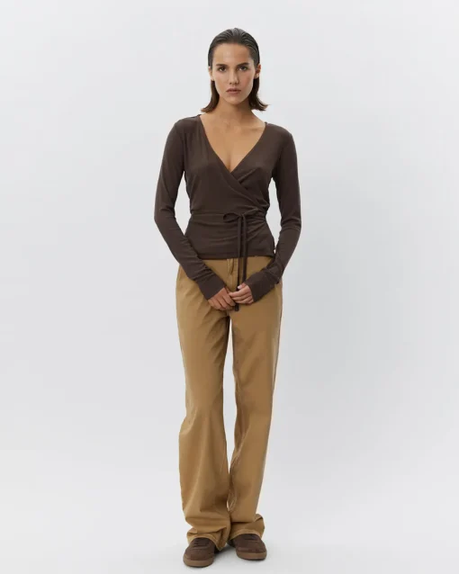 JOODYSW BLOUSE - Brown Fudge