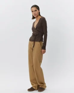 JOODYSW BLOUSE - Brown Fudge