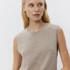 KARLISW VEST - Brown melange