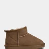 KELLIESY TEDDY BOOT - Dark sand