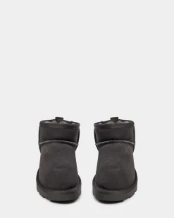 KELLIESY TEDDY BOOT - Dark grey