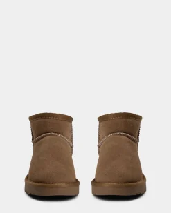 KELLIESY TEDDY BOOT - Dark sand