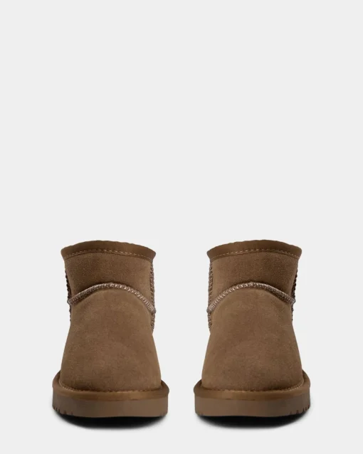 KELLIESY TEDDY BOOT - Dark sand
