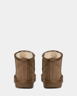 KELLIESY TEDDY BOOT - Dark sand