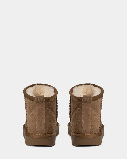 KELLIESY TEDDY BOOT - Dark sand