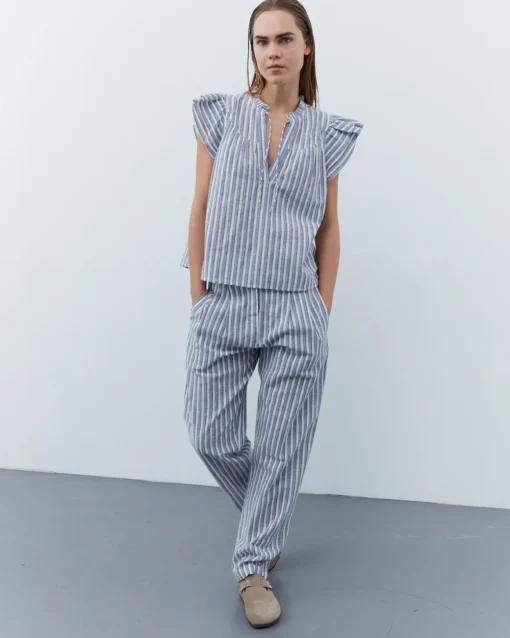 LailaSW Top - Blue striped