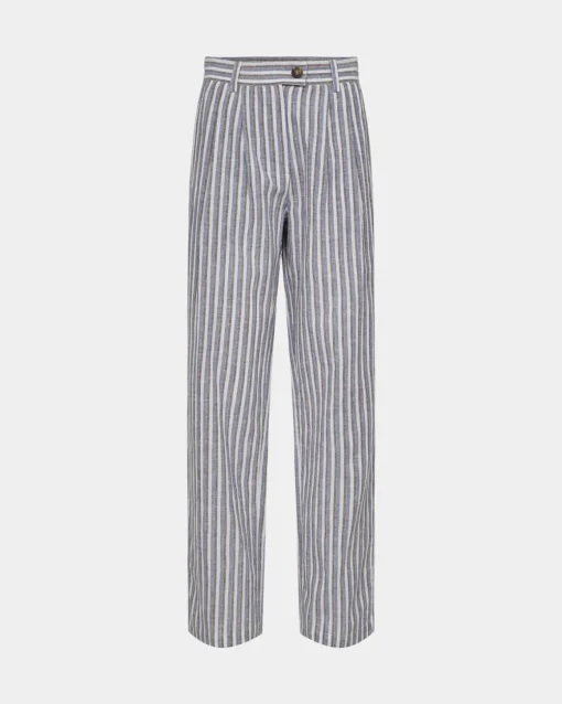 LeahSW Trousers - Blue striped