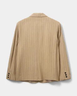 LENNONSW BLAZER - Light Brown Striped