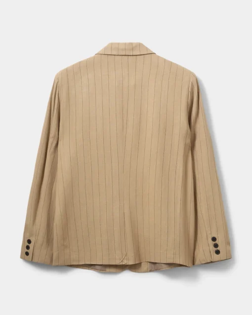 LENNONSW BLAZER - Light Brown Striped