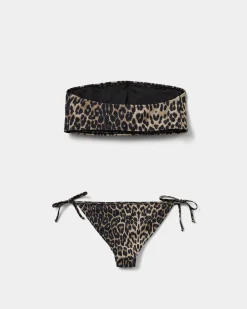 LEONSW BIKINI - Light brown leopard