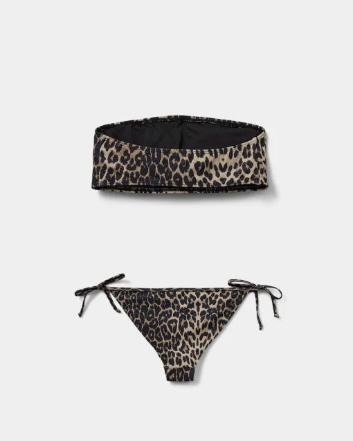 LEONSW BIKINI - Light brown leopard
